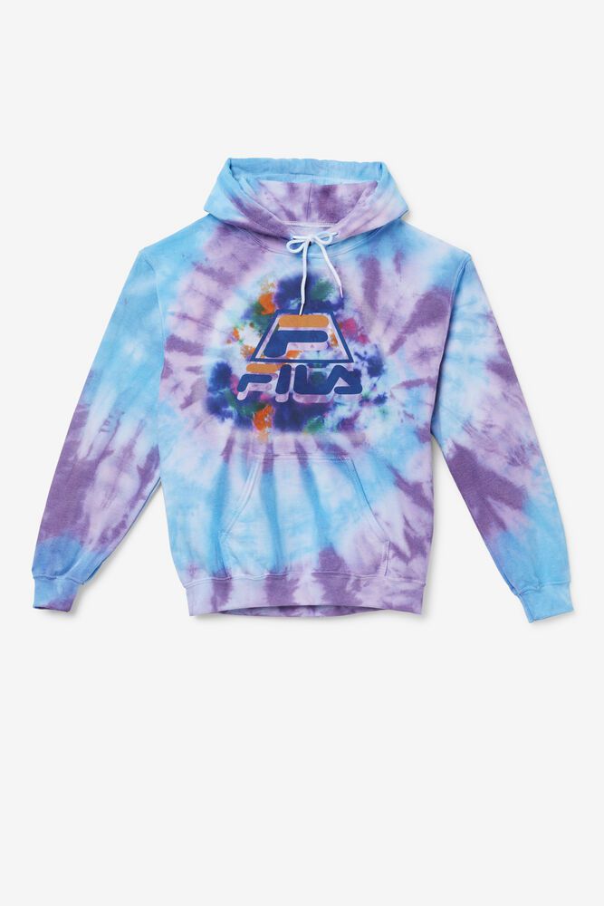 Fila Miesten Huppari Tie Dye Icon Sininen - MUGV-85064